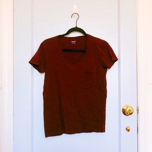 XS | Madewell Maroon V Neck Shirt